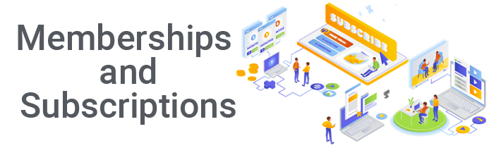Memberships and Subscriptions Banner